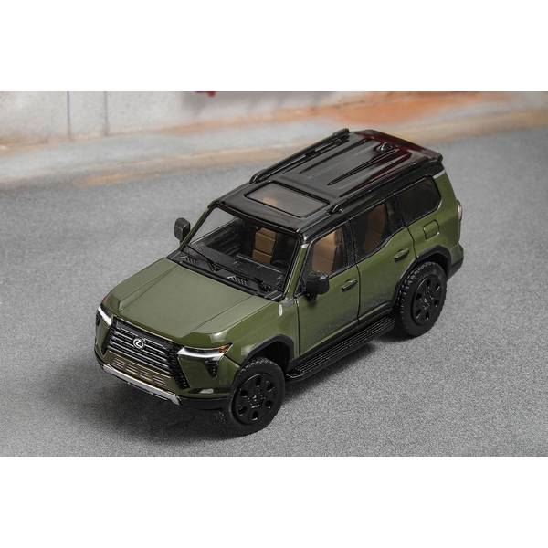 1/64 レクサス GX550 ダークグリーン 完成品ミニカー KS074-467