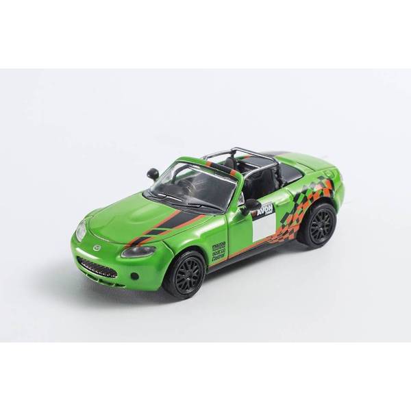 1/64 マツダ MX5 レーシングバージョン 右ハンドル仕様 グリーン 完成品ミニカー LL-045-196