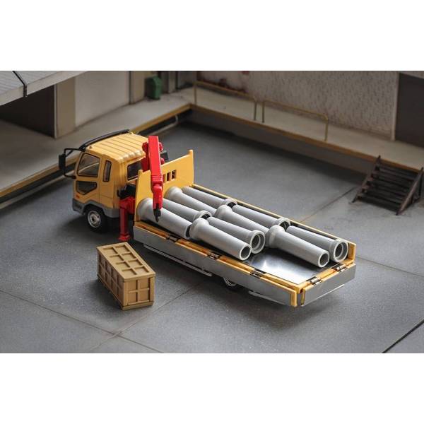 1/64 ミツビシ ふそう ファイター 1024 クレーン付き イエロー 完成品ミニカー KS082-489