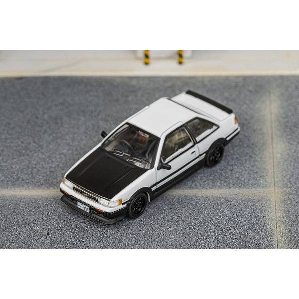1/64 トヨタ カローラ レビン ホワイト/ブラックフード 完成品ミニカー LL-009-145