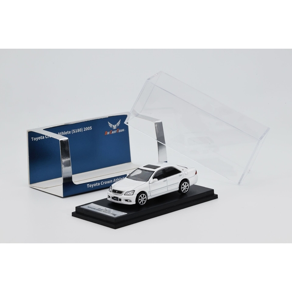 【10月予約】1/64 トヨタ クラウンアスリート S180 2005 右ハンドル仕様 ホワイト 完成品ミニカー LL-053-247