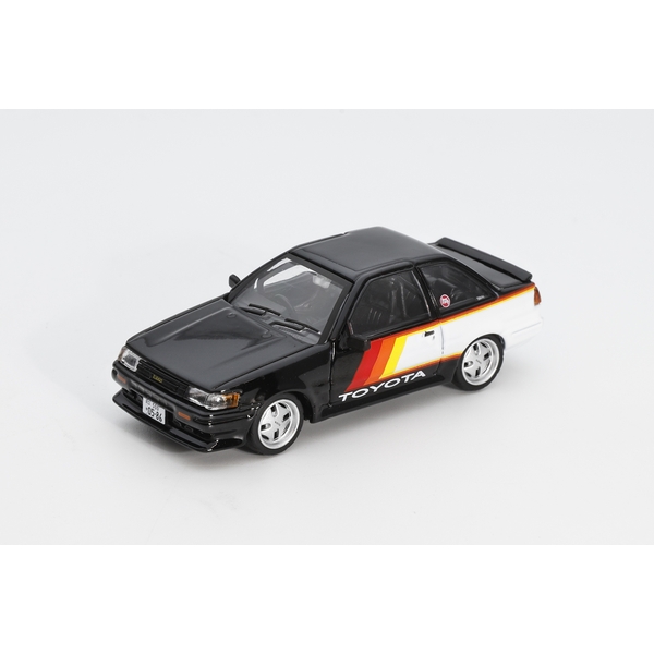 1/64 トヨタ カローラレビン 右ハンドル仕様 ブラック/アートパターン
