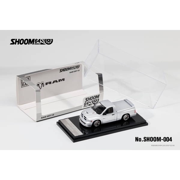 【11月予約】1/64 ダッジラム SRT-10 シルバー 完成品ミニカー SHOOM-103-004