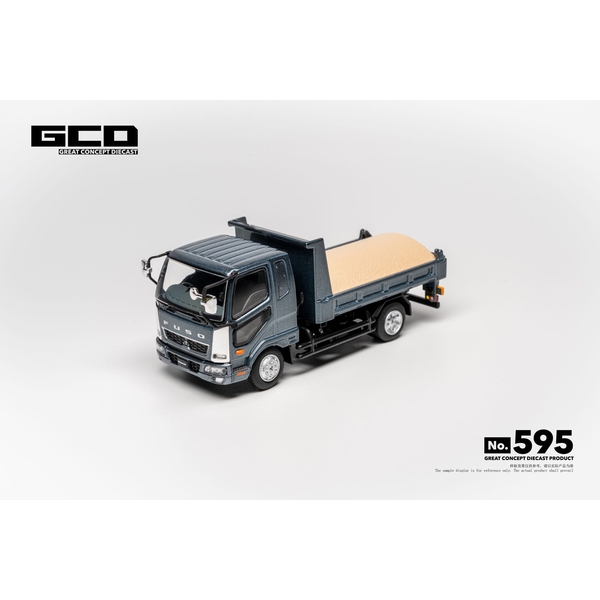 【2月予約】1/64 ミツビシ ふそう ファイター ダンプトラック グレー 完成品ミニカー KS-107-595