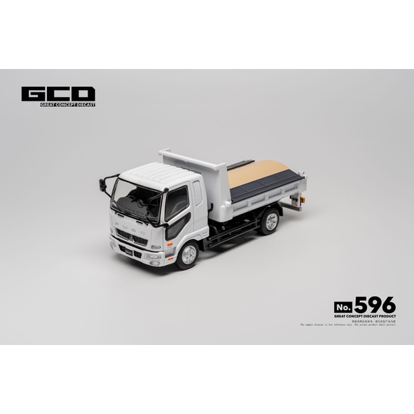 【2月予約】1/64 ミツビシ ふそう ファイター ダンプトラック ホワイト 完成品ミニカー KS-107-596