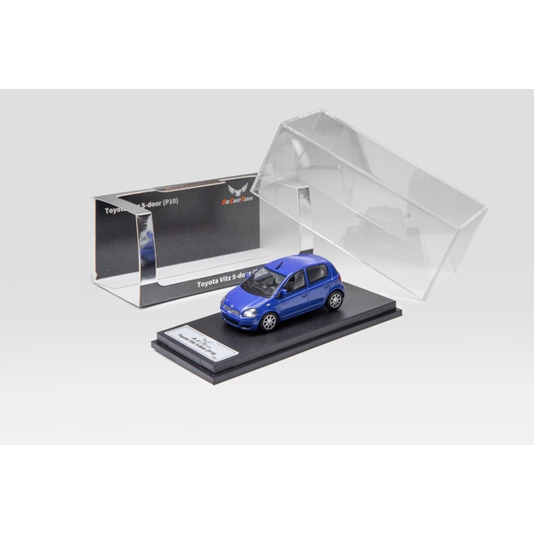 【2月予約】1/64 トヨタ ヴィッツ 5ドア P10 左ハンドル仕様 ブルー 完成品ミニカー LL-077-359