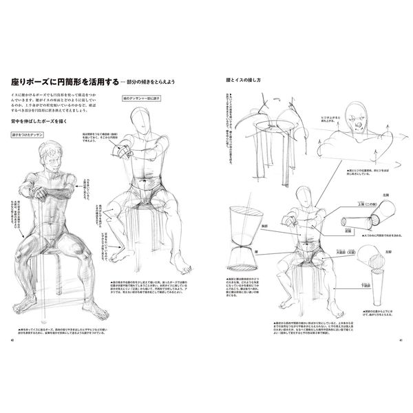 人物を手早く描く基本 男性編