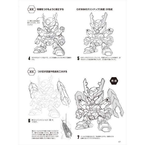 デフォルメロボの描き方 カッコイイ・かわいい３タイプのミニキャラが基本！