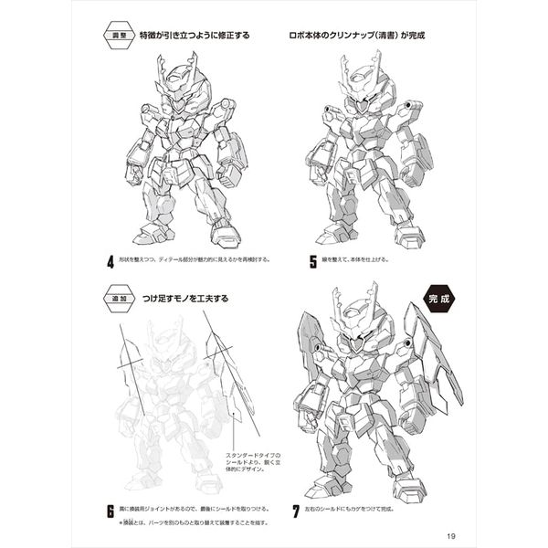 デフォルメロボの描き方 カッコイイ・かわいい３タイプのミニキャラが基本！