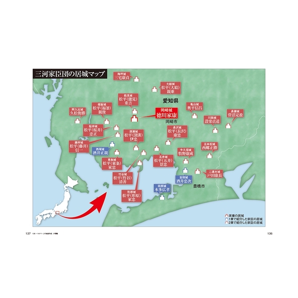 チャートと地図でよくわかる 徳川家康と最強家臣団