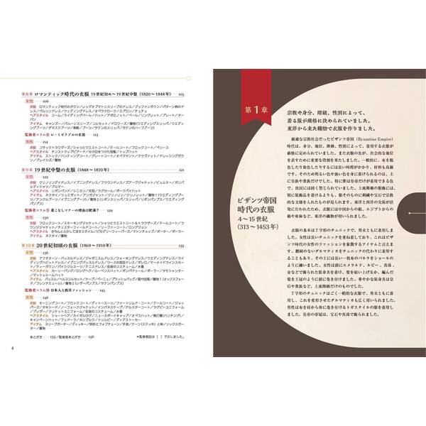 イラストでたどる西洋ファッション年表　ビザンツ帝国時代から20世紀初頭のモダンファッションまで