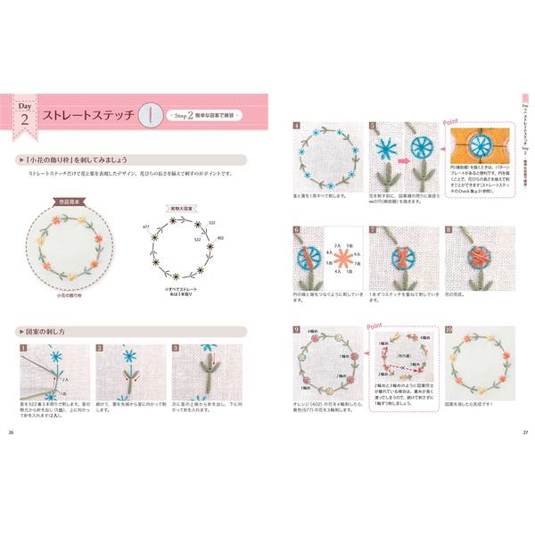 30日でまなぶ刺繍の基本ステッチ