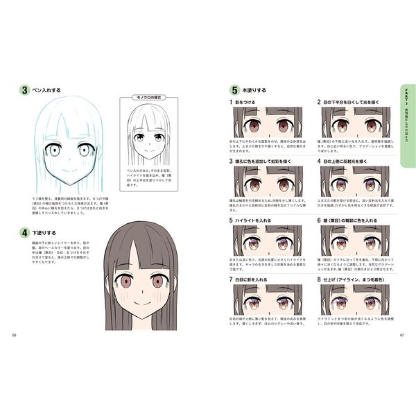 目の描き分け図鑑 基本構造からパーツ・角度・男女・年齢・性格別の描写テクニック