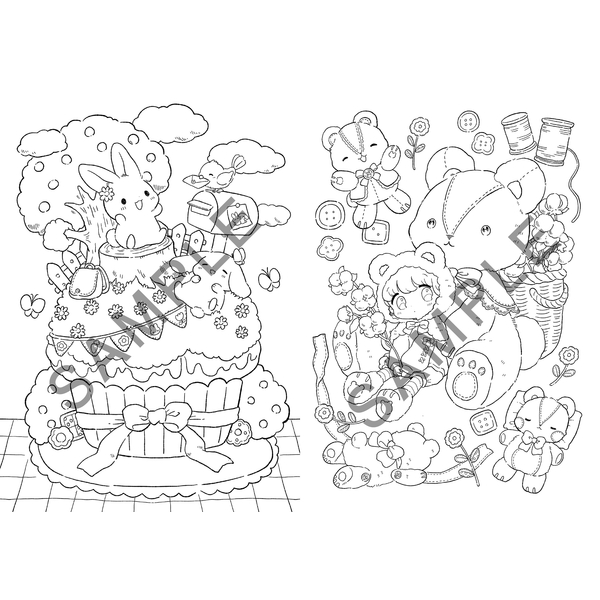 心あたたまる塗り絵ブック　かわいいメルヘンの世界