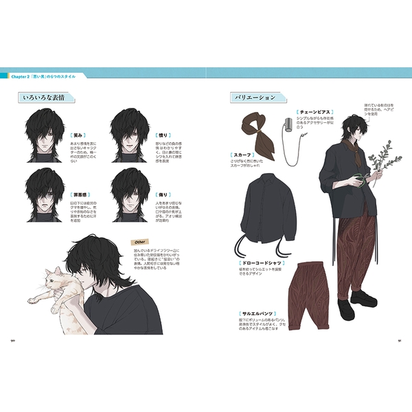 表情・視線・しぐさで魅せる 悪い男の描き方 色気のある美男子を描く