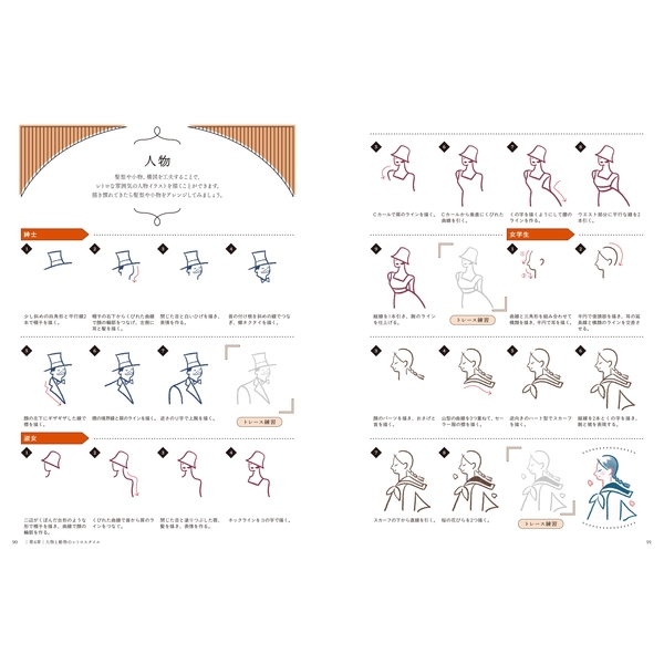 ペン1本ですぐ描ける レトロモダンなイラスト練習帳