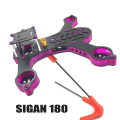 SIGAN 180 クアッドコプター カーボン フレームキット 半透明 パープル