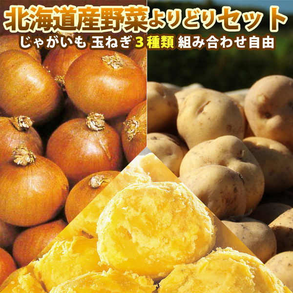 北海道 野菜 よりどりセット じゃがいも たまねぎ 送料無料