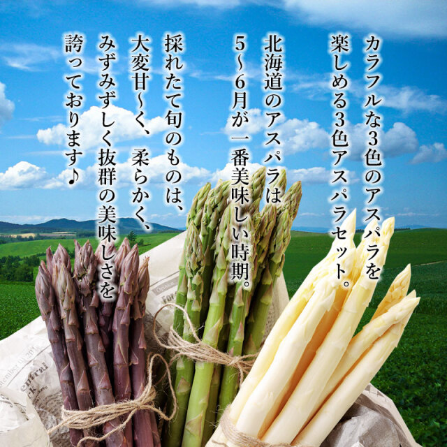 ３色アスパラガスセット