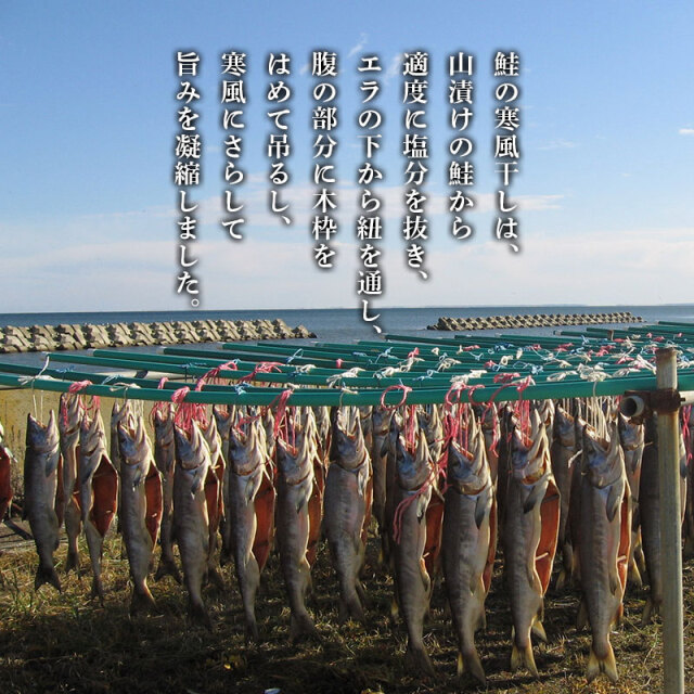 【鮭の寒風干しに鼠】熊田耕風 2673 サケとネズミ 共箱 掛け軸 肉筆 鮭の寒風干し（姿切身） ギフト