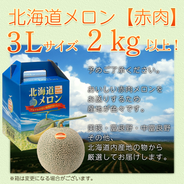 メロン 北海道共和町産(JAきょうわ) らいでんメロンプレミアム 秀品2L