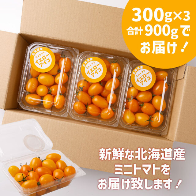 北海道産ミニトマト「イエローアイコ」