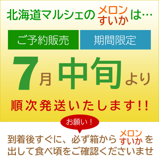 すいか・メロンセット７月中旬