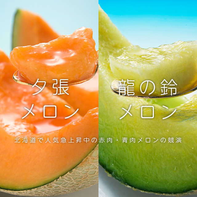 夕張メロン 龍の鈴メロン 食べ比べセット