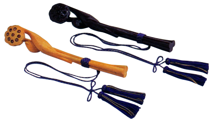 　蓮如意　1.2尺（36ｃｍ）正絹房付