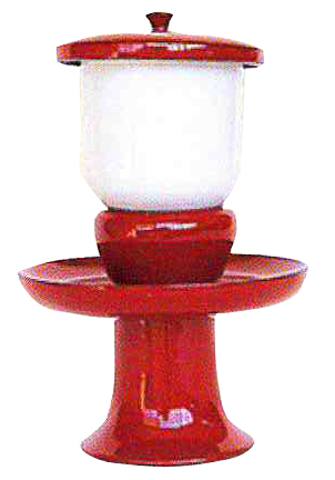 天目茶台・セト碗 朱塗　