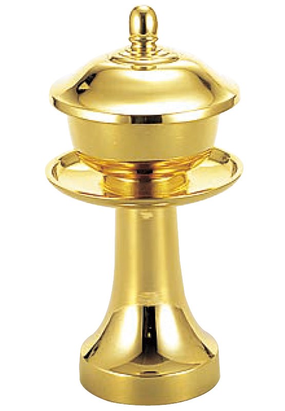【修縁堂】銅色磨き 蓮形茶湯器 物置の装飾 給水カップ 仏教法具法器 寺院用 真鍮茶湯器 磨き｜お茶のお供え用仏具