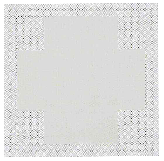 半畳拝敷　紋縁　90×90０ｃｍ　4点付　1枚仕立