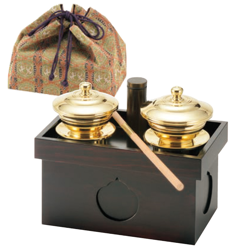 京美作 本佐波理 五鈷杵 共箱付 佐波理鳴五鈷杵【54-011】/