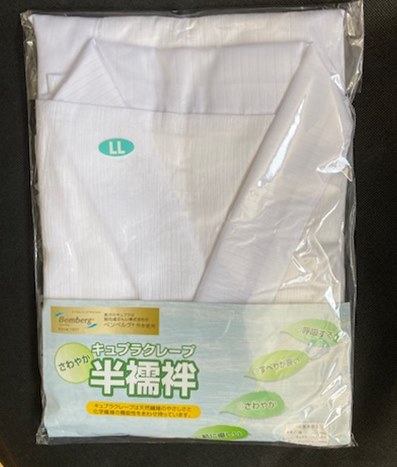 盛夏用クレープ半襦袢