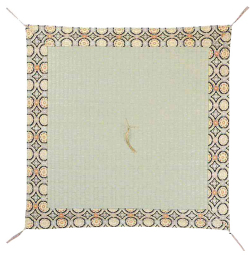 御前藺草座布団　リバーシブル七宝　68×68ｃｍ