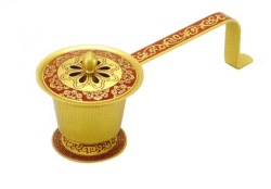 唐草彫　豆柄香炉