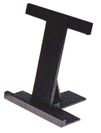 携帯用折畳式塔婆立（3本立・黒塗）