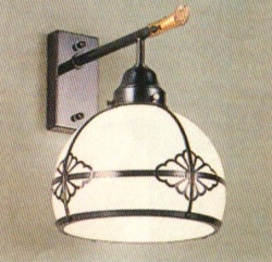 菊花型壁付照明灯