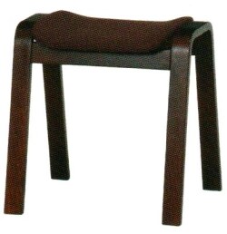 和室用曲木スツール　ダーク