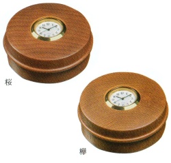 時計付香合
