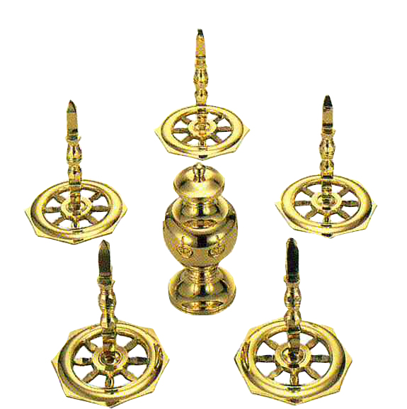 【修縁堂】真鍮製 壇橛 鎮壇器 鎮壇器具 仏教法具 鎮壇用具【54-006】/