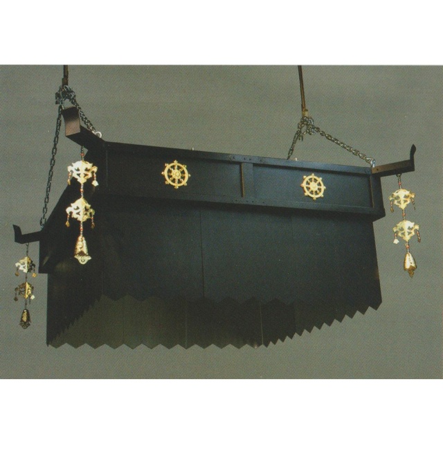 アルミ製軽量護摩天蓋 外黒塗装 3.5尺（105cm）【10-002】