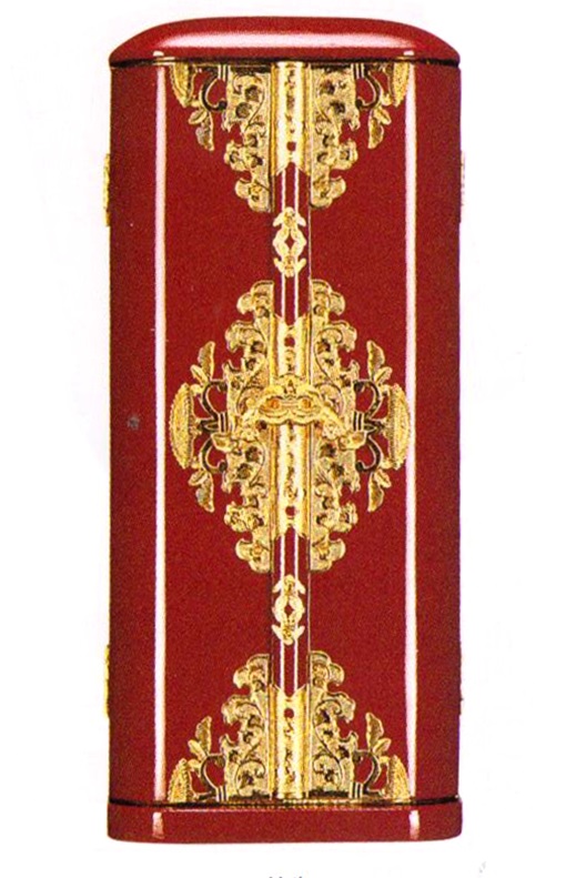 丸厨子 扉丈1.1尺(33cm)(黒又は朱) 別上品【07-014】 丸厨子 扉丈1.1尺(33cm)(黒又は朱) 別上品【07-014】