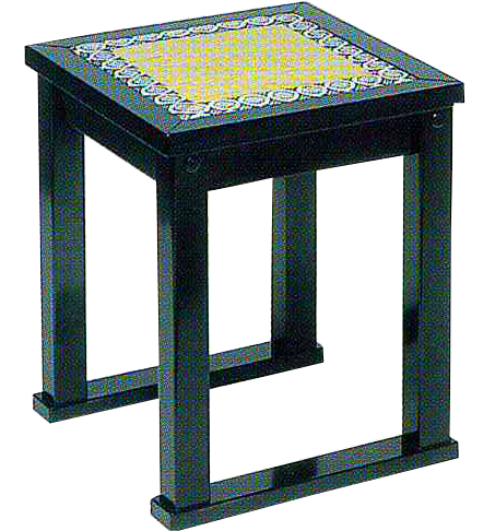 内陣用椅子 黒塗 組立式