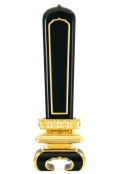 坊塔型位牌　黒塗面金　(札丈４寸総丈19ｃｍ～1.3尺総丈60ｃｍ）【05-007】