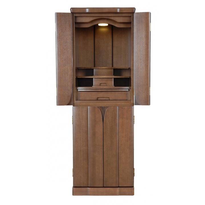 【台付仏壇】(simple) カトレア ライト：H136cm　W47cm　D45.5cm 〔90-050〕