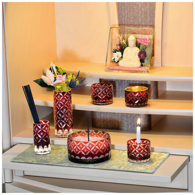 フラン切子硝子 6点セット