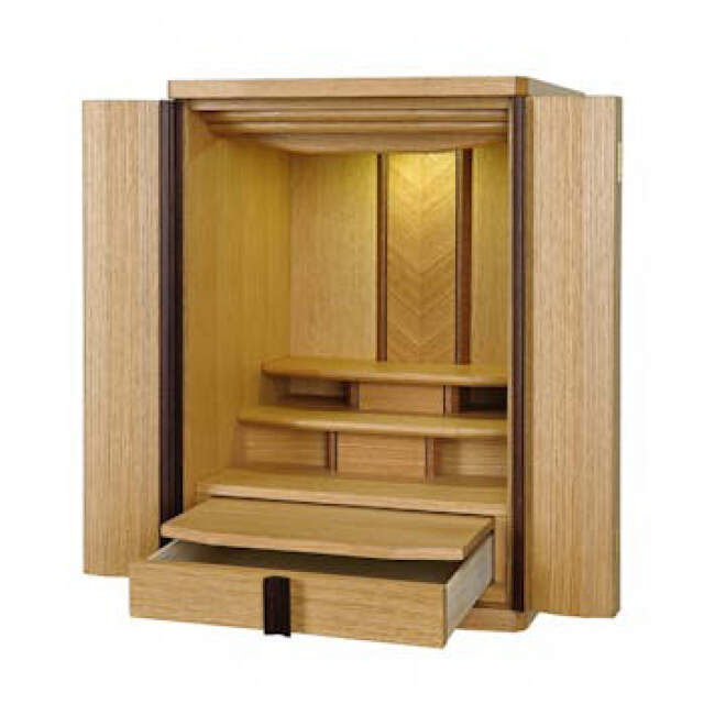 上置仏壇】岩谷堂 仏壇：H55cm W35cm D36cm