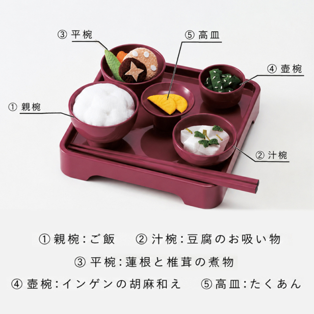 【お供物】【お盆お供え】【ちりめん飾り】　お供え膳＋ちりめん精進料理セット 〔91-639〕