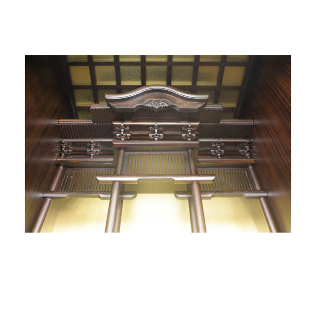 黒檀　聖　欄間彫入り